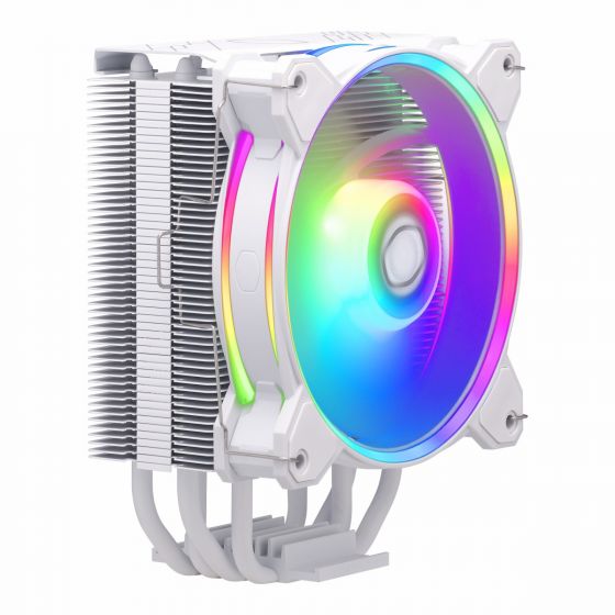 CPU COOLER (ชุดระบายความร้อนซีพียู) COOLER MASTER HYPER 212 HALO ARGB WHITE