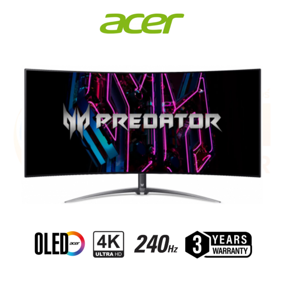 ACER MONITOR (จอมอนิเตอร์) X49 XBMIPPHUZX - 49 INCH OLED 240HZ 5120X1440 - 3 YEARS