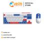 KEYBOARD & MOUSE WIRELESS (คีย์บอร์ดและเมาส์ไร้สาย) MICROPACK WIRELESS KM-269W RED ประกัน 1 ปี