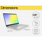 HP 15S-FQ5378TU NOTEBOOK (โน๊ตบุ๊ค) INTEL CORE 17-1255U / 16GB / 512GB / WIN11 + OFF + OFF365 / ประกันศูนย์ 2 ปี 