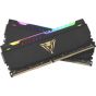 RAM(แรม) PATRIOT VIPER STEEL BLACK RGB 16GB DDR4 [2x8GB] 3600MHZ