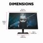 HP MONITOR GAMING (จอมอนิเตอร์) OMEN 24" IPS FHD 165Hz - 3 YEARS