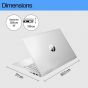HP PAVILION X360 14-EK2058TU NOTEBOOK (โน๊ตบุ๊ค) INTEL CORE 5 120U / 16GB / 512GB / WIN11 + OFF + OFF 365 / ประกันศูนย์ 2 ปี