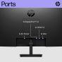 HP MONITOR (จอมอนิเตอร์) V24i G5 23.8" IPS 75Hz - 3 YEARS ONSITE