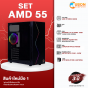 SET AMD 55 คอมประกอบ RYZEN 5 5600G / A520M-HVS / 16GB / 480GB SSD / 550W