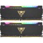 RAM(แรม) PATRIOT VIPER STEEL BLACK RGB 16GB DDR4 [2x8GB] 3600MHZ