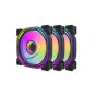 FAN CASE (พัดลมเคส) DARKFLASH INFINITY24 PRO ARGB 3 FANS PACK INF24 3IN1 BLACK - 1 YEAR