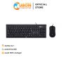 KEYBOARD & MOUSE (คีย์บอร์ดและเมาส์) HP KM-100 BLACK ประกันศูนย์ 2 ปี