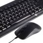 KEYBOARD & MOUSE (คีย์บอร์ดและเมาส์) HP KM-100 BLACK ประกันศูนย์ 2 ปี