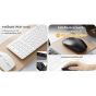 KEYBOARD & MOUSE (คีย์บอร์ดและเมาส์) RAPOO KB-9320M WHITEประกันศูนย์ 2 ปี