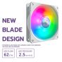 FAN CASE (พัดลมเคส) COOLER MASTER SICKLEFLOW 120 ARGB WHITE - 2 YEAR