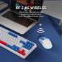 KEYBOARD & MOUSE WIRELESS (คีย์บอร์ดและเมาส์ไร้สาย) MICROPACK KM-269W (RED) ประกัน 1 ปี