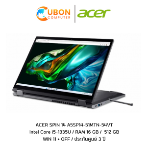 NOTEBOOK โน๊ตบุ๊ค ACER SPIN 5 A5SP14-51MTN-54VT
