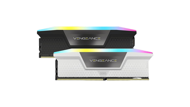 RAM (แรมพีซี) 32GB (2X16 GB) DDR5 6000 MHZ CORSAIR VENGEANCE RGB (BLACK/ WHITE)